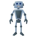 Isolatedc olored cute robot toy icon Vector Royalty Free Stock Photo