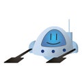 Isolatedc olored cute robot toy icon Vector Royalty Free Stock Photo