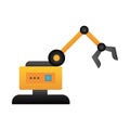 Isolatedc olored cute robot toy icon Vector Royalty Free Stock Photo