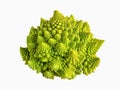 Isolatet fresh organic cabbage romanesco