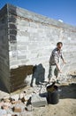 Isolating house with polystyrene