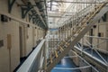 Isolation cell block in HMP Shrewsbury prison, The Dana Royalty Free Stock Photo