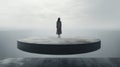 Isolation And Contemplation: A Girl In A Surreal Minimalist Environment