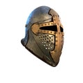 Isolation Helmet Medieval Suit Of Armour On A White Background 3d Illustration