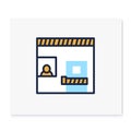 Isolation room color icon Royalty Free Stock Photo