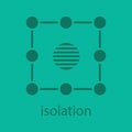 Isolation symbol glyph color icon
