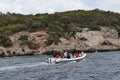 Isole Tremiti - Turisti in barca verso Cala dell`Elefante