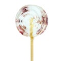 Isomalt lollipop dessert. Sweet gift for wedding, birthday, New Year, Christmas and other holidays