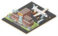 Isometric Air Logistics Concept Royalty Free Stock Photo