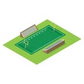 Isometric american football field