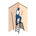 Isometric Apartment Repair Icon