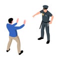 Isometric Arrest Illustration