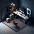 Understated Elegance Showcasing Beauty with 3D Realistic Rendering and Modern Minimalist Design in Isometric Art Style