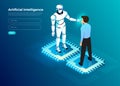 Isometric artificial intelligence AI