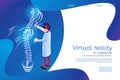 Isometric Banner Virtual Reality in Medicine 3