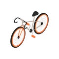 Isometric Bicycle Illustration Royalty Free Stock Photo
