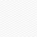 Isometric black line guides. Isometric squared grid. Notebook sheet blank template. Printable 3d perspective backdrop Royalty Free Stock Photo