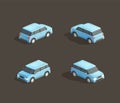 Isometric blue MPV