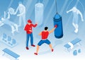 Isometric Boxing Exercise Composition