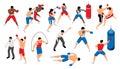 Isometric Boxing Icons Collection