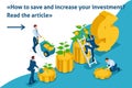 Isometric Save and Increase Investment