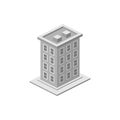 isometric building. Element of color building icon for mobile concept and web apps. Detailed isometric building icon can be used Royalty Free Stock Photo