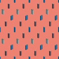 Isometric buildings seamless pattern