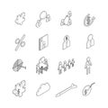 Isometric Business line Icon 3D illustration vector set eps10 Royalty Free Stock Photo