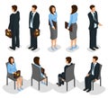 Isometric Business People Set