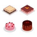Isometric cakes collection