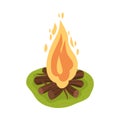 Isometric Campfire Icon