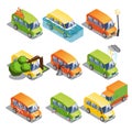 Isometric Car Insurance Set