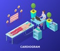 Isometric Cardiogram Medical Procedure Template