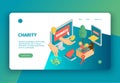 Isometric Charity Landing Page