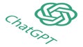 Isometric ChatGPT artificial intelligence program logo, OpenAI company, isolated on white background