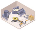 Isometric Cheese Production Composition