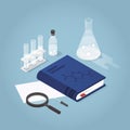 Isometric Chemical Laboratory Illustration