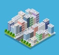 Isometric city block