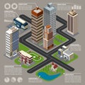 Isometric City Infographics