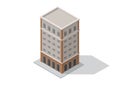 Isometric classic building