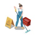 Isometric Cleaner Icon