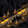 Isometric Coal Industry Concept