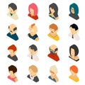 Isometric Colored User Icon Designs