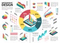 Isometric Colorful Business Infographic Template