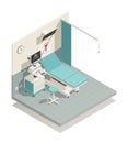 Gynecology Cabinet Isometric Composition