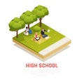 High School Students Composition Royalty Free Stock Photo