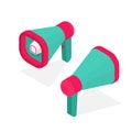 Isometric creative Megaphone