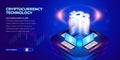 Isometric Cryptocurrency banner