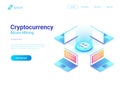 Isometric Cryptocurrency Bitcoin Trading platform