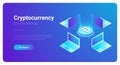 Isometric Cryptocurrency Bitcoin Trading platform